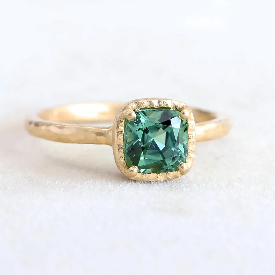 1.23ct Mint Tourmaline ring