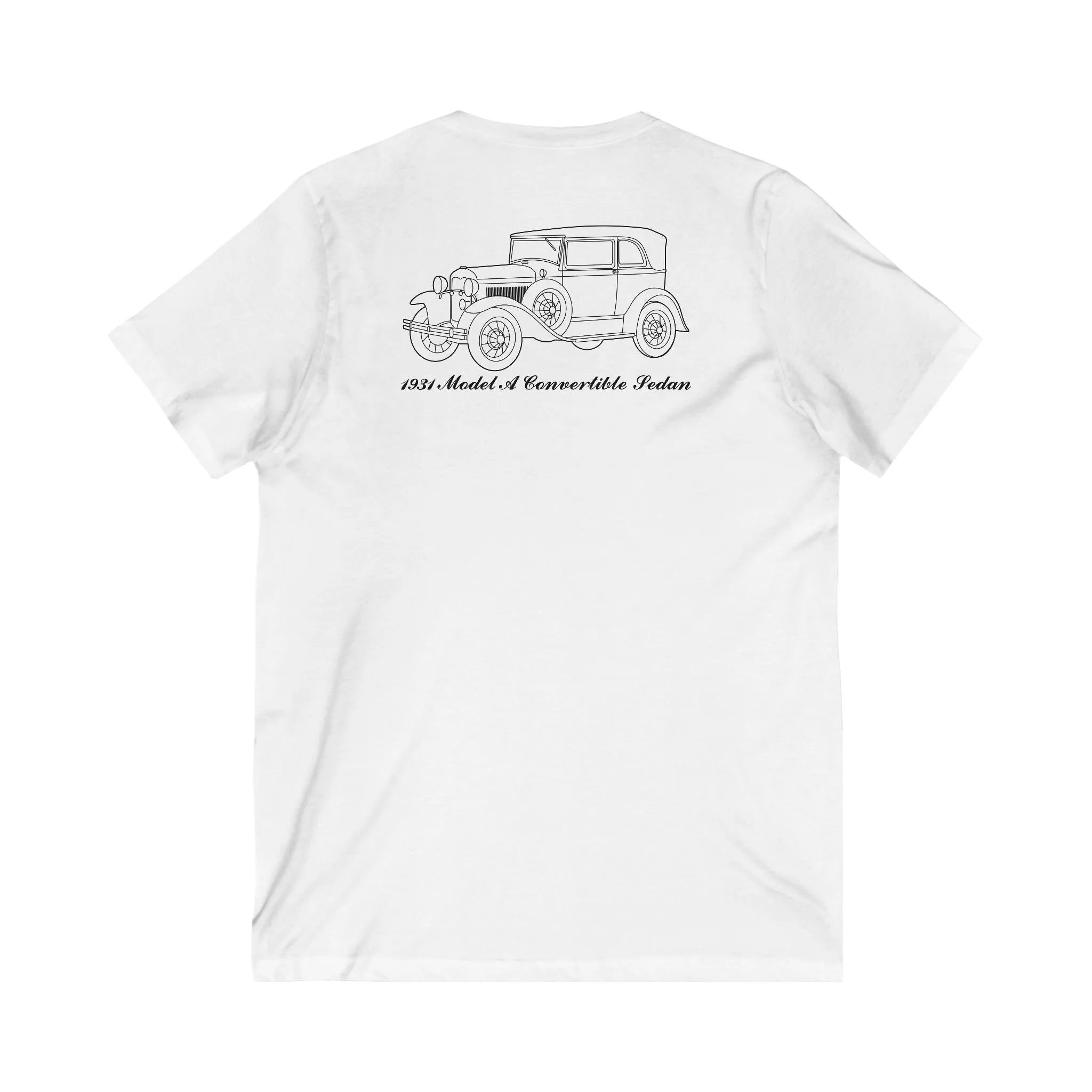 1931 Convertible Sedan Women's V-Neck Shirt