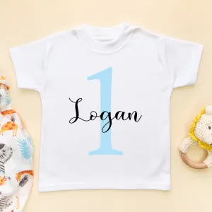 1st Birthday Boy Personalised Toddler & Kids T Shirt