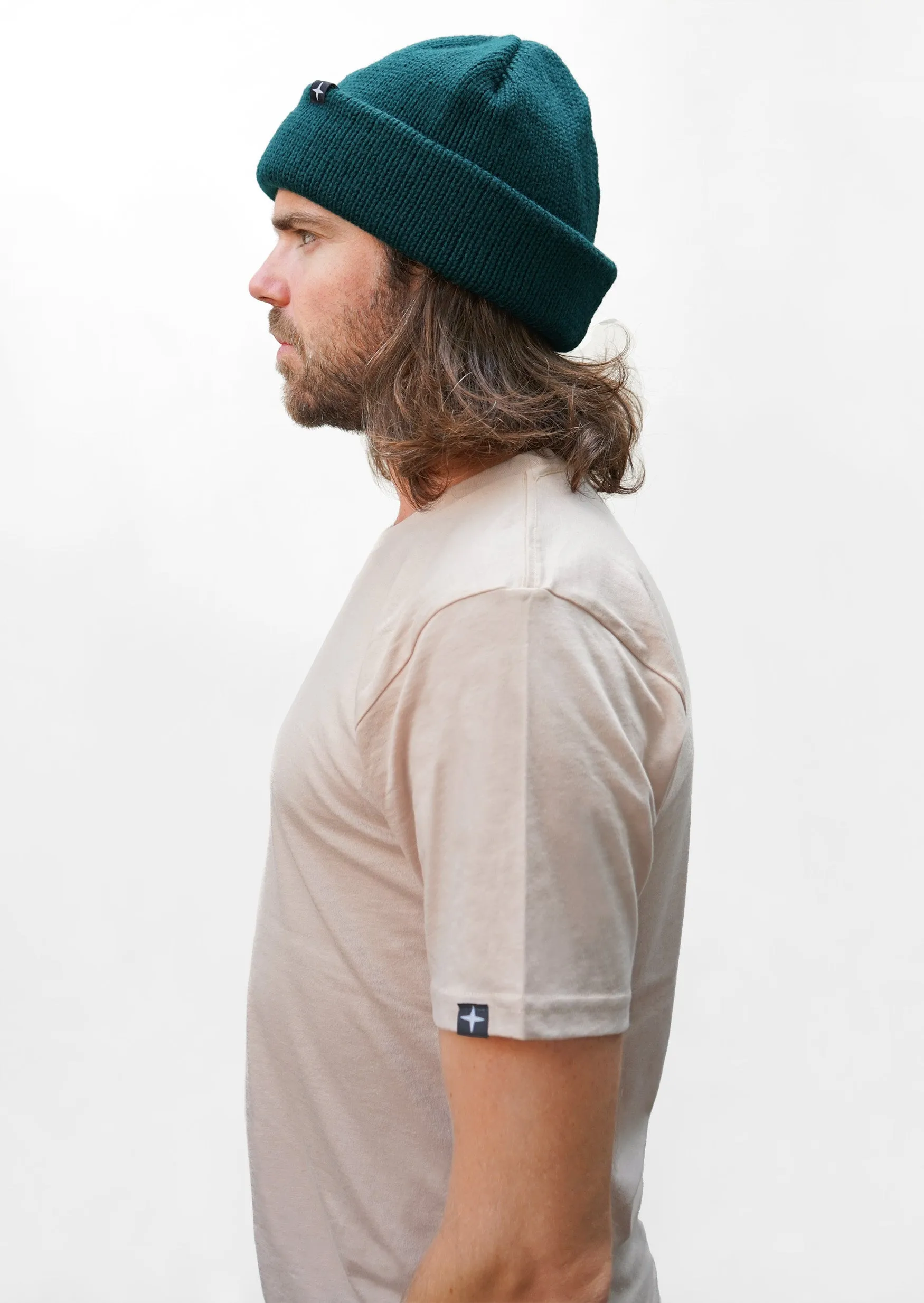 2 t-shirts bleu marine - naturel