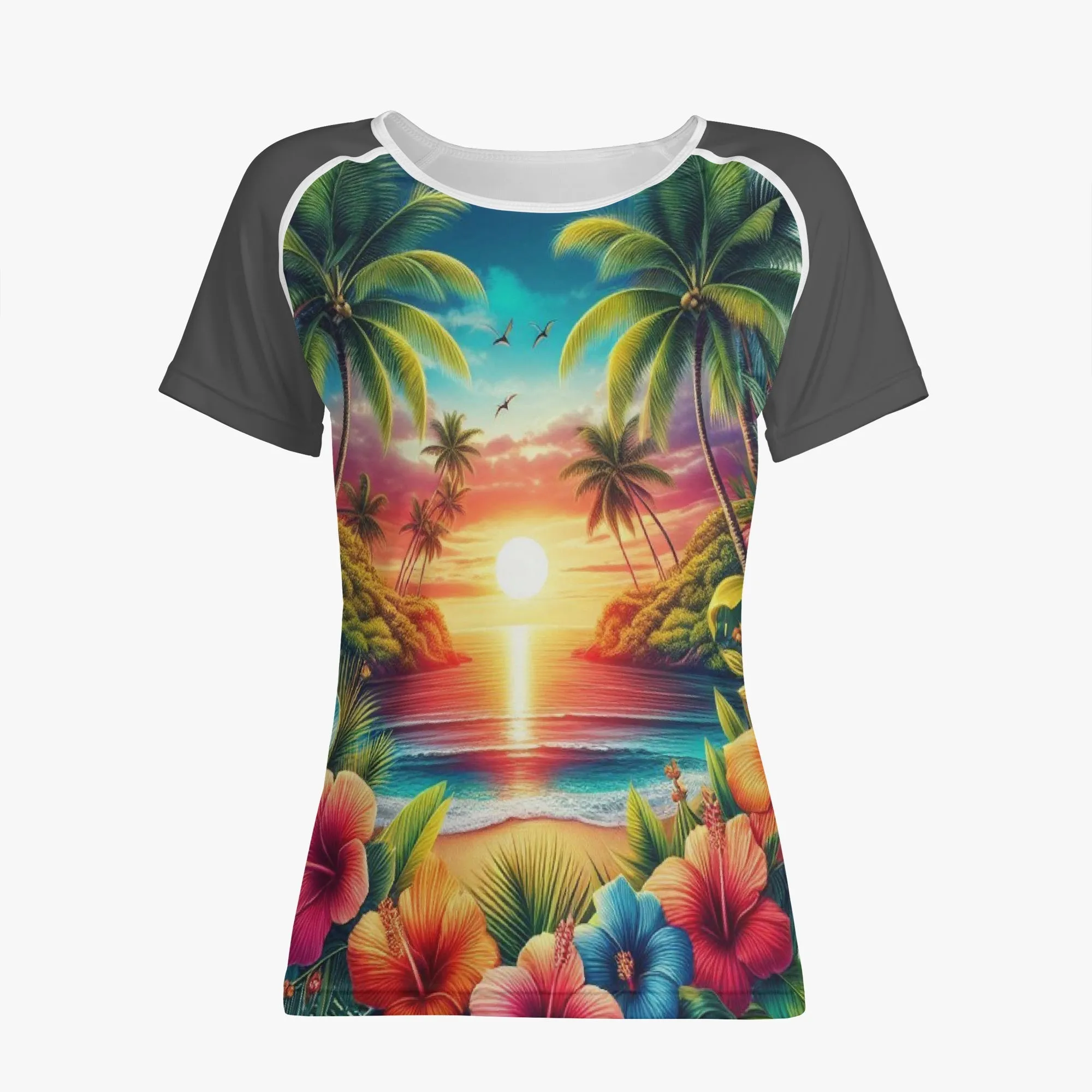 220. Handmade AOP Women T-shirt