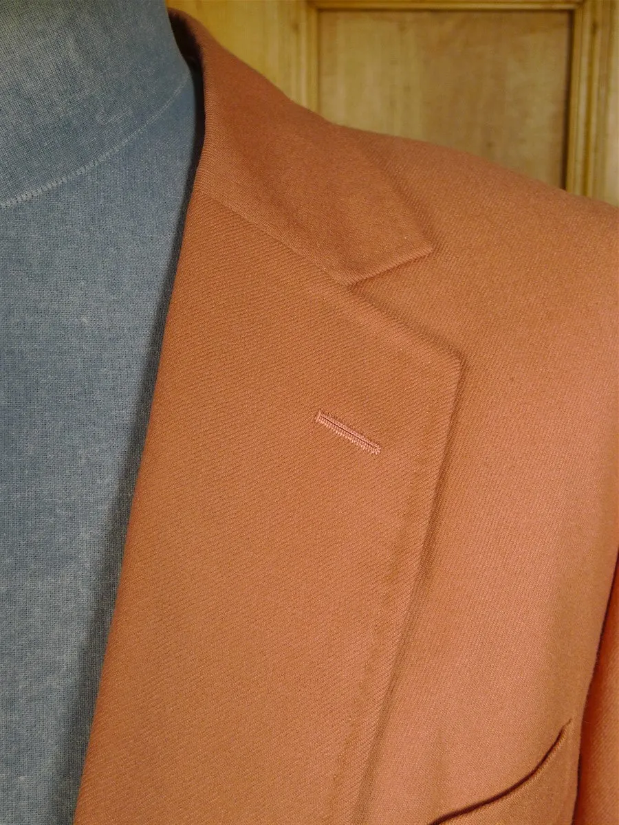 24/1045 wonderful 1976 vintage cyril a castle savile row conduit st bespoke peach wool blazer w/ beautiful detailing 44 short to regular