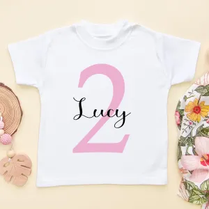 2nd Birthday Girl Personalised T Shirt