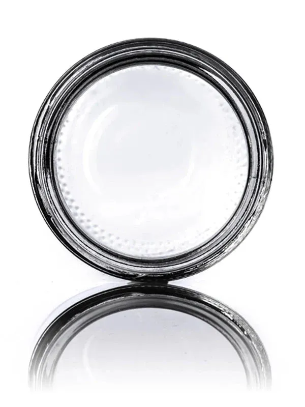 2oz Clear Glass Straight-Sided Jar - White Smooth or Black Smooth Lids - (Various Counts)