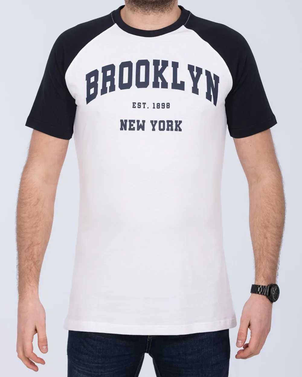 2t Tall Brooklyn Raglan T-Shirt (white)