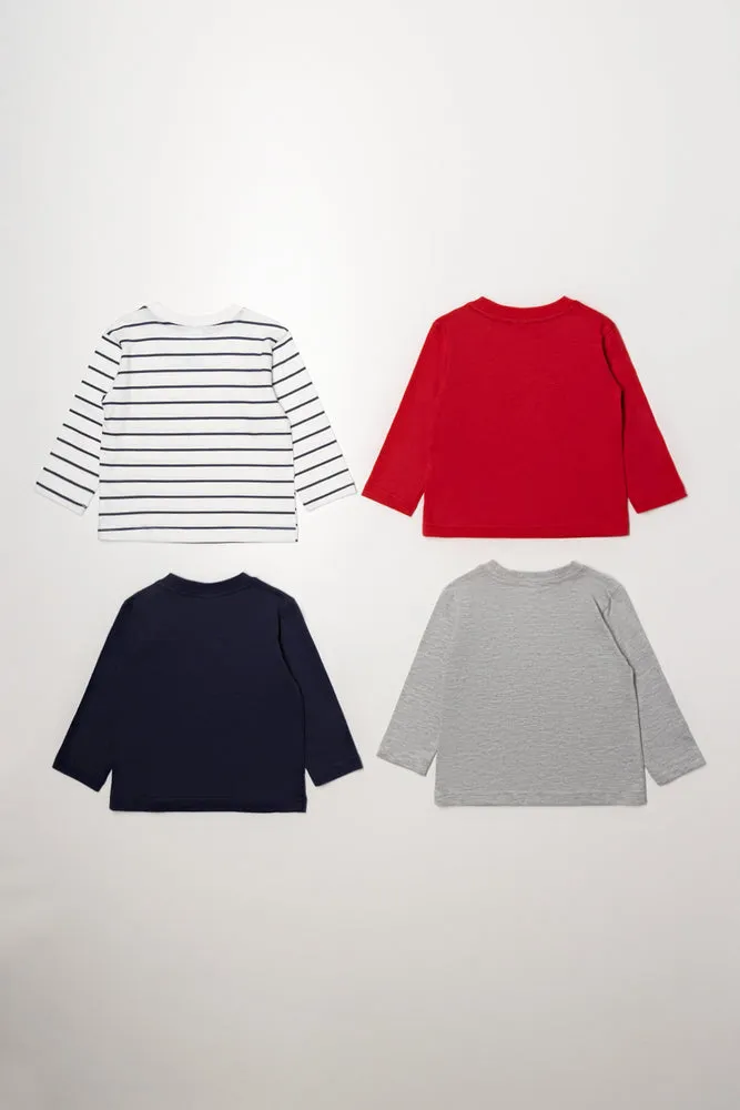 4 Pack T-Shirts Multi
