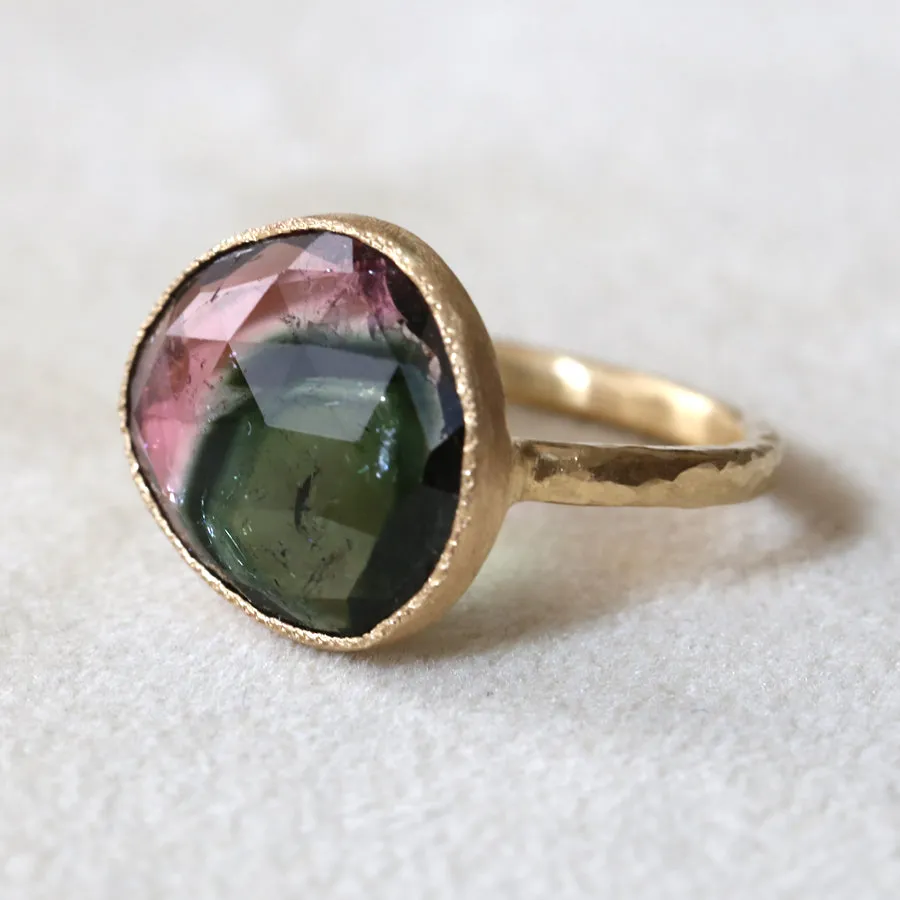 5.55ct Watermelon Tourmaline Ring
