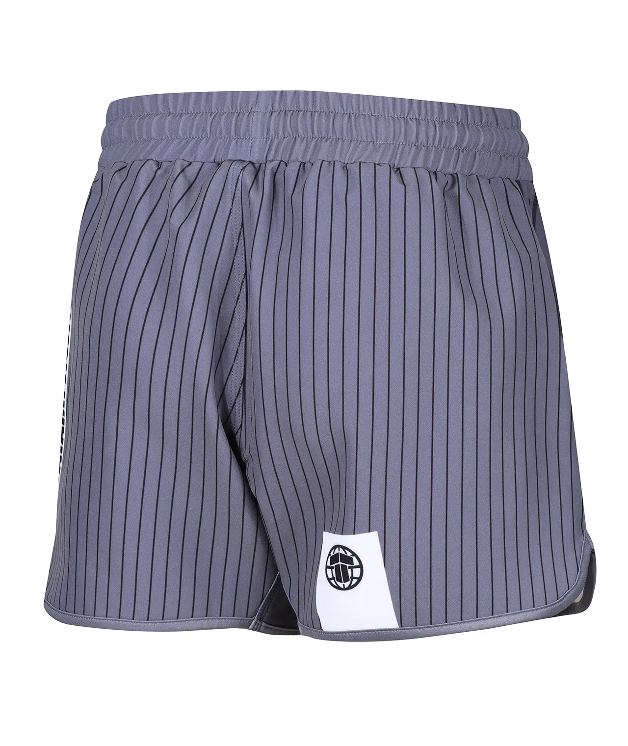 Abstract High Cut Shorts - White & Grey