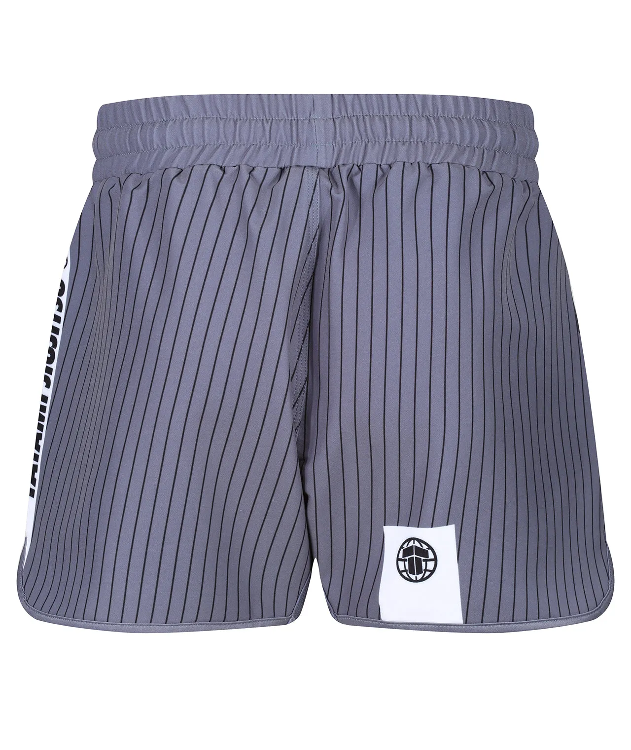 Abstract High Cut Shorts - White & Grey