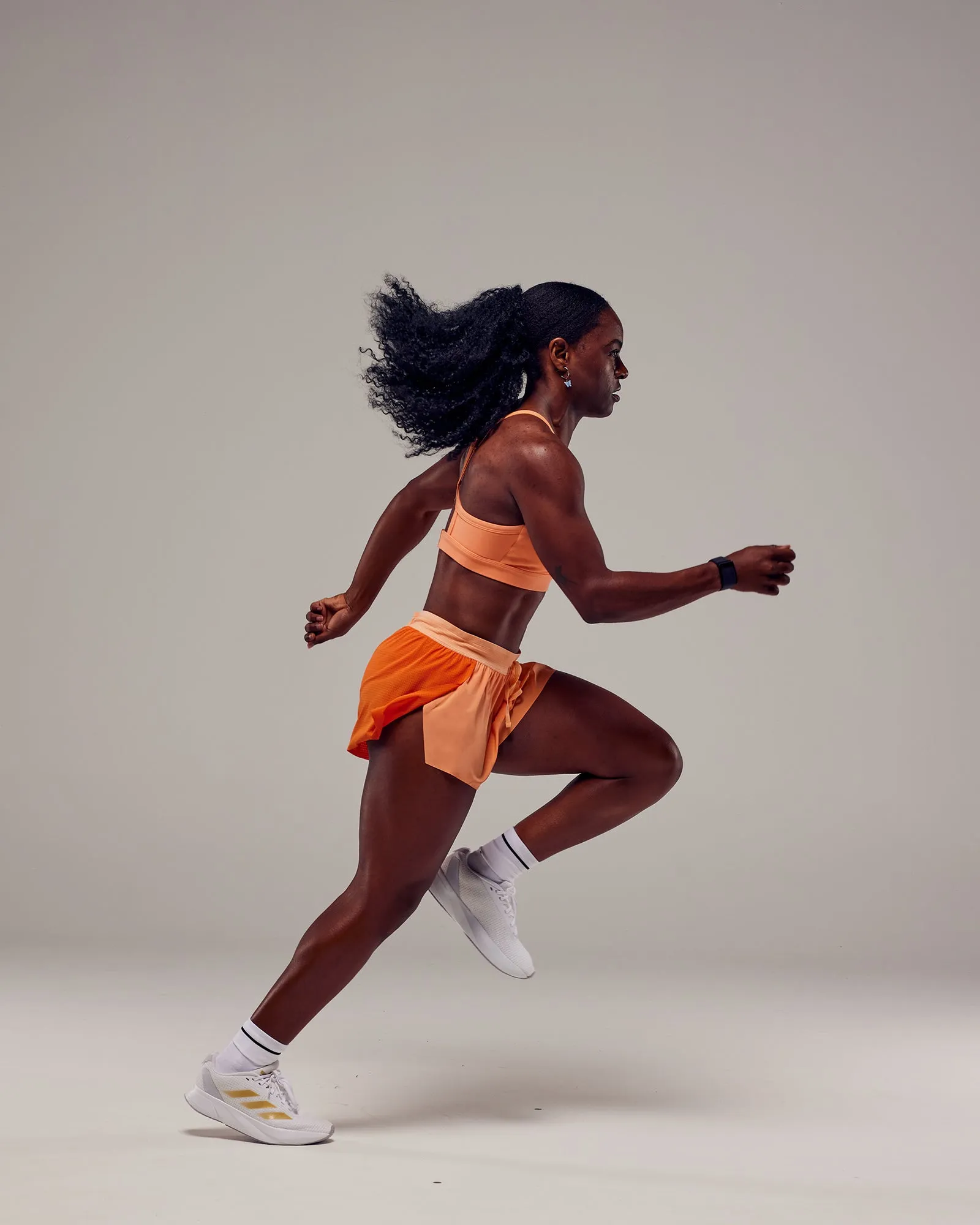 Accelerate Run Short 3" - Cantaloupe Colourblock