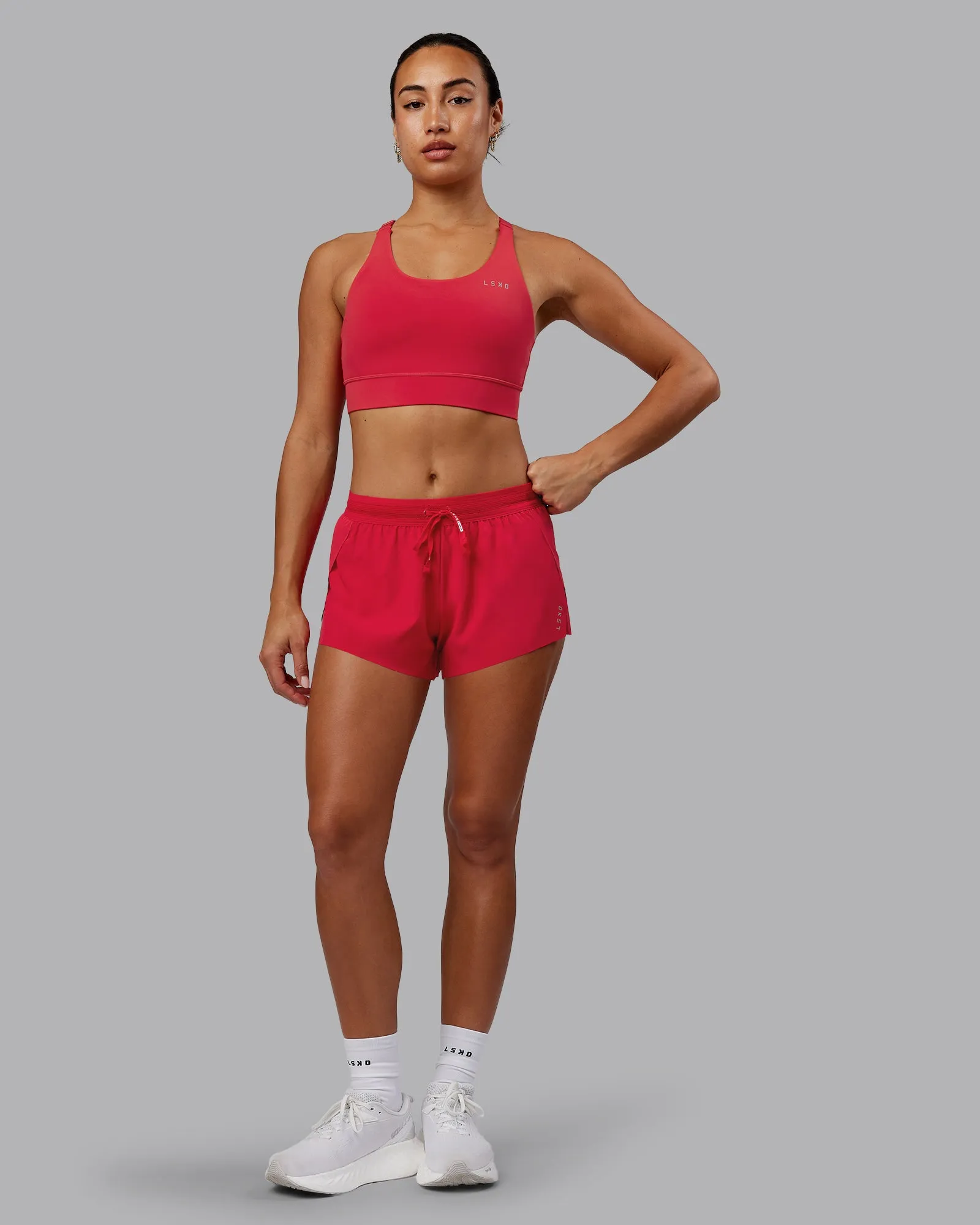 Accelerate Run Short 3" - Scarlet