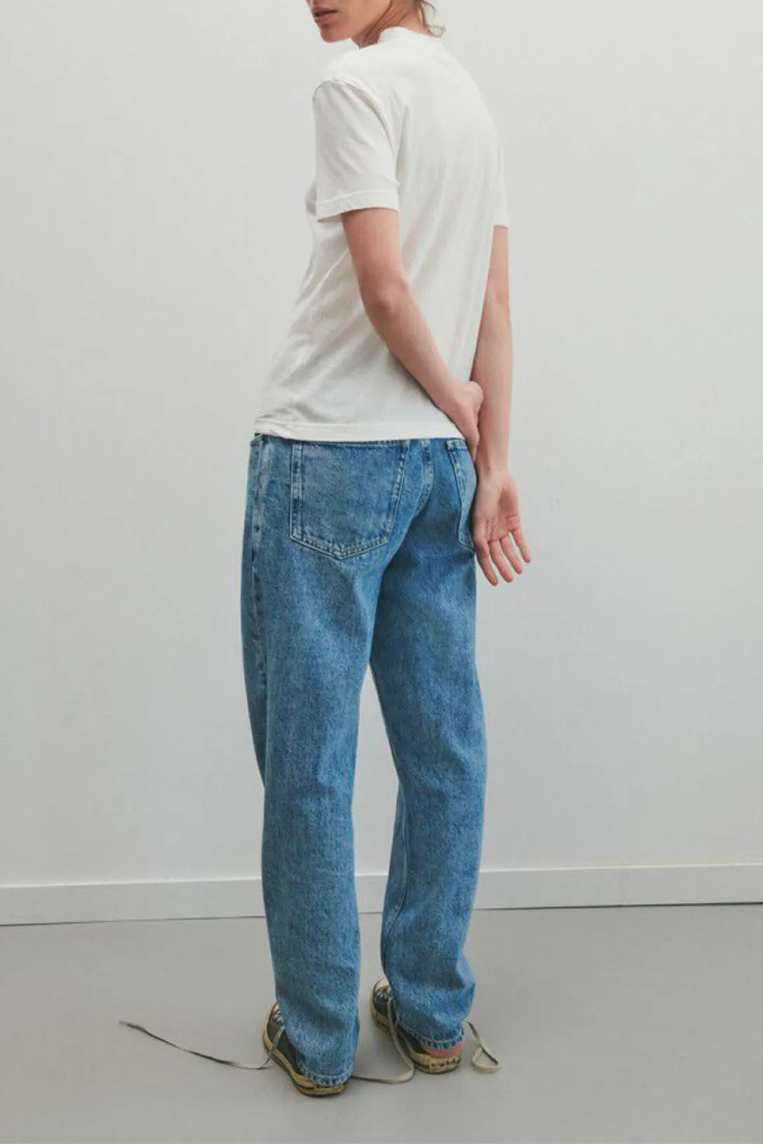 Aksun High Neck Tee - Blanc