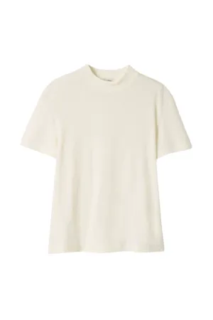 Aksun High Neck Tee - Blanc