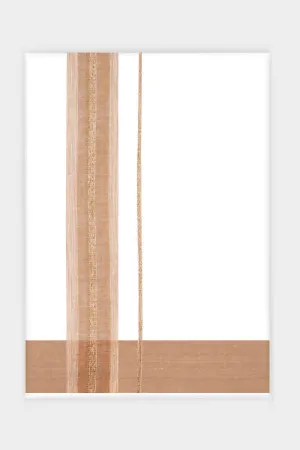 Alex Inila - Sandy Brown Smooth Cotton Double Layered Dhoti With Fancy Borders | Uathayam