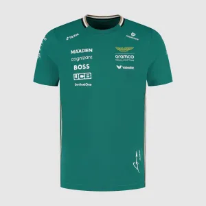 Aston Martin F1 Fernando Alonso Men's Driver T-Shirt | 2025