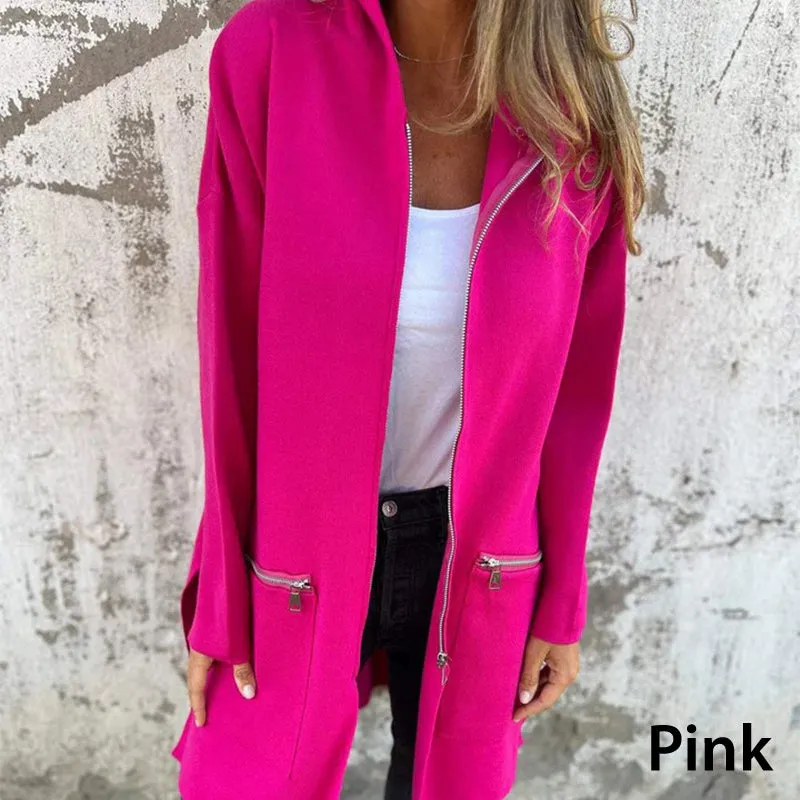 Auriel | Casual jacket with hood and zipper