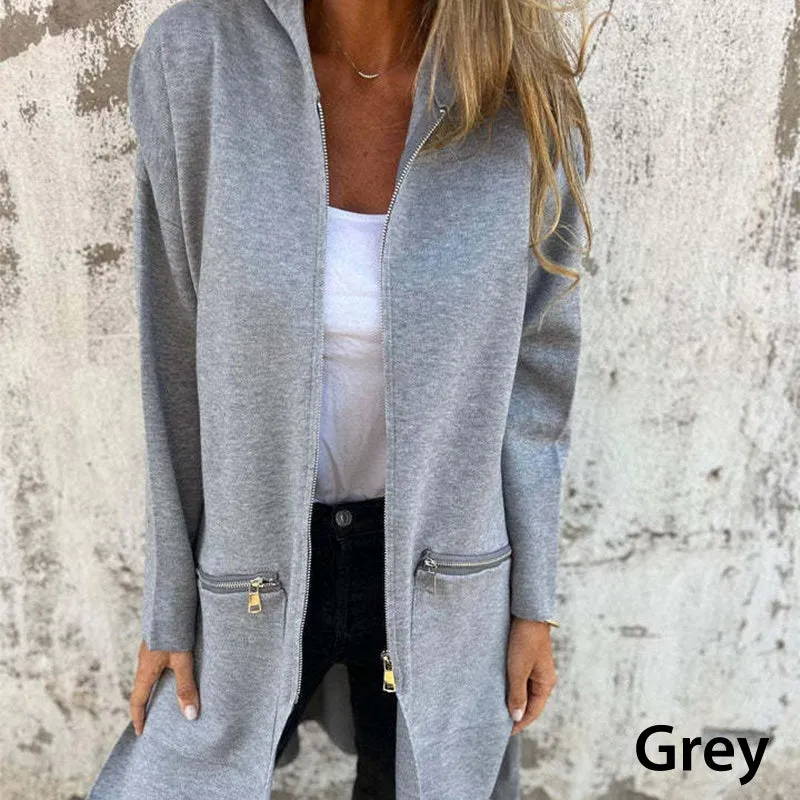 Auriel | Casual jacket with hood and zipper
