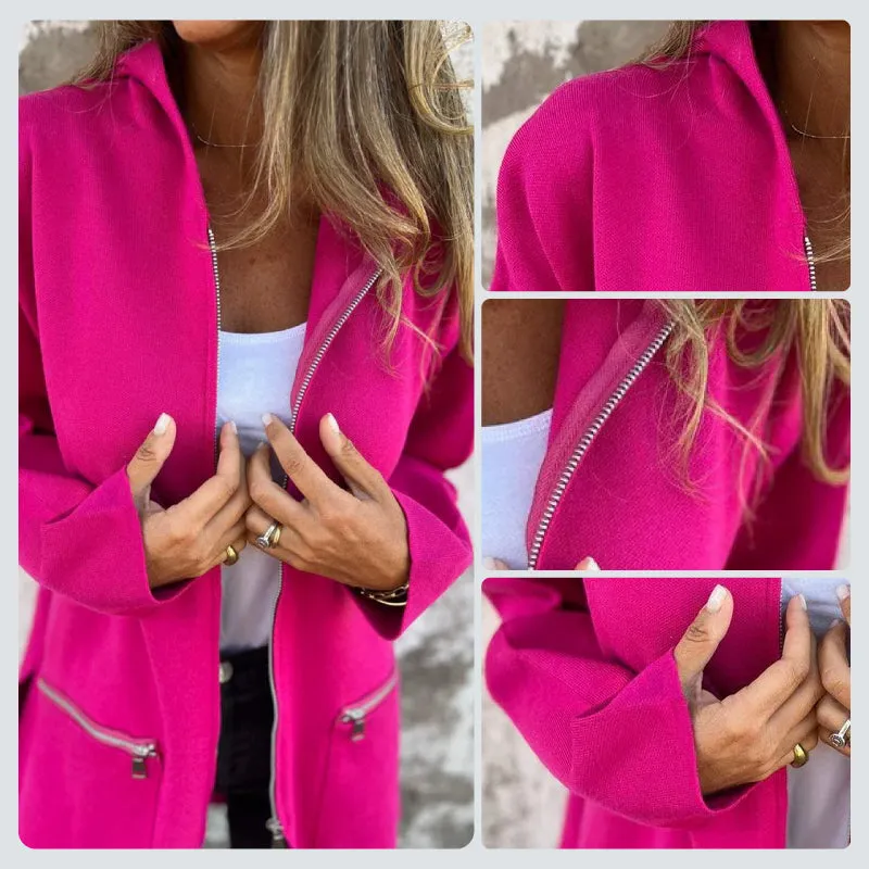 Auriel | Casual jacket with hood and zipper