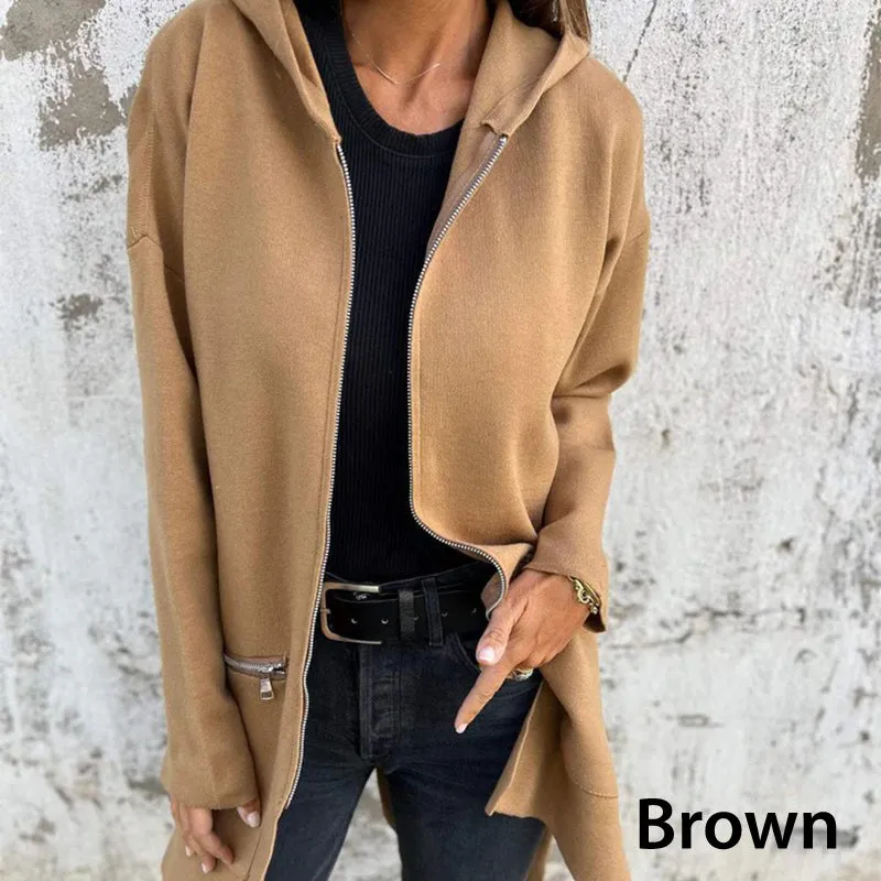 Auriel | Casual jacket with hood and zipper
