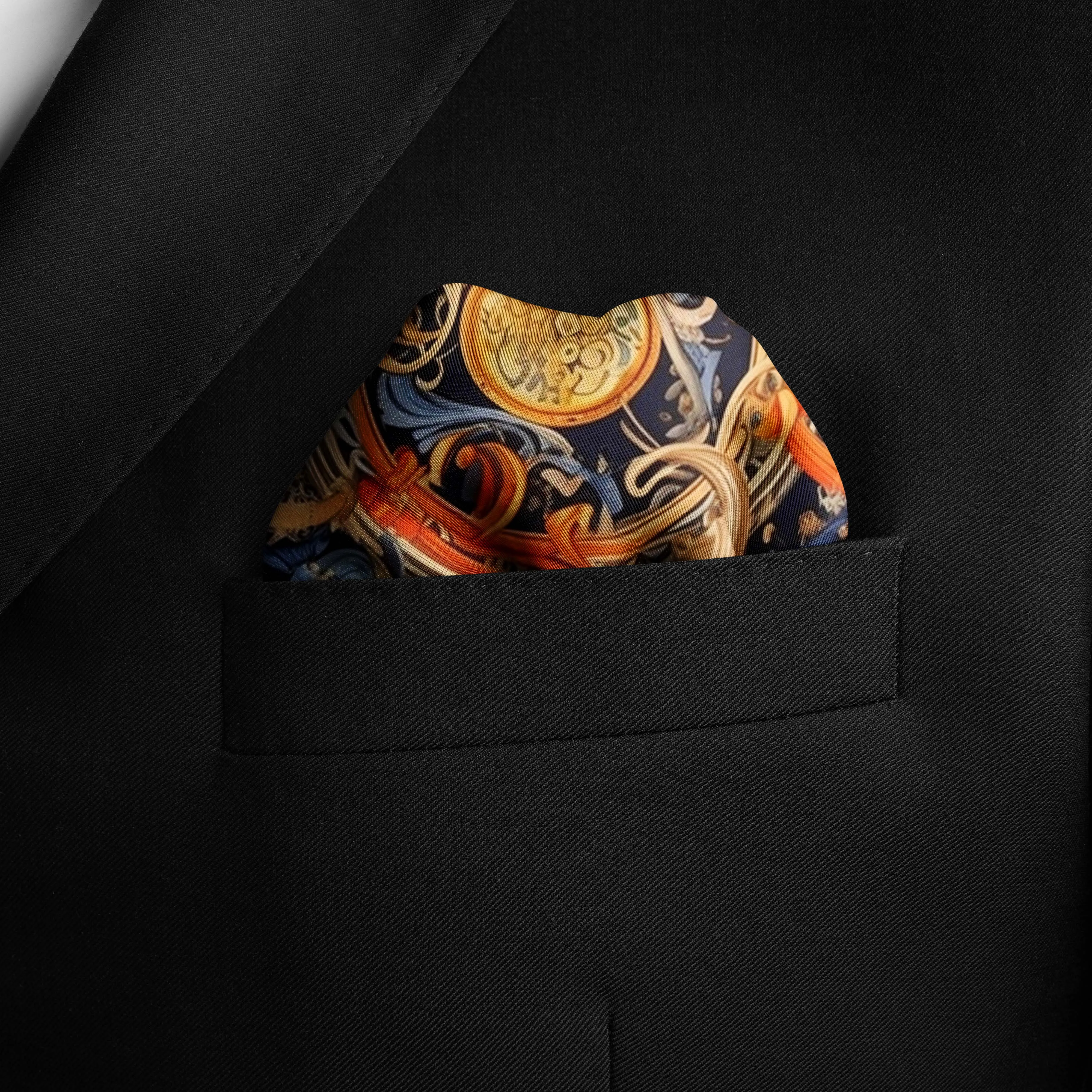 AUTHENTIC VINTAGE SILK POCKET SQUARE