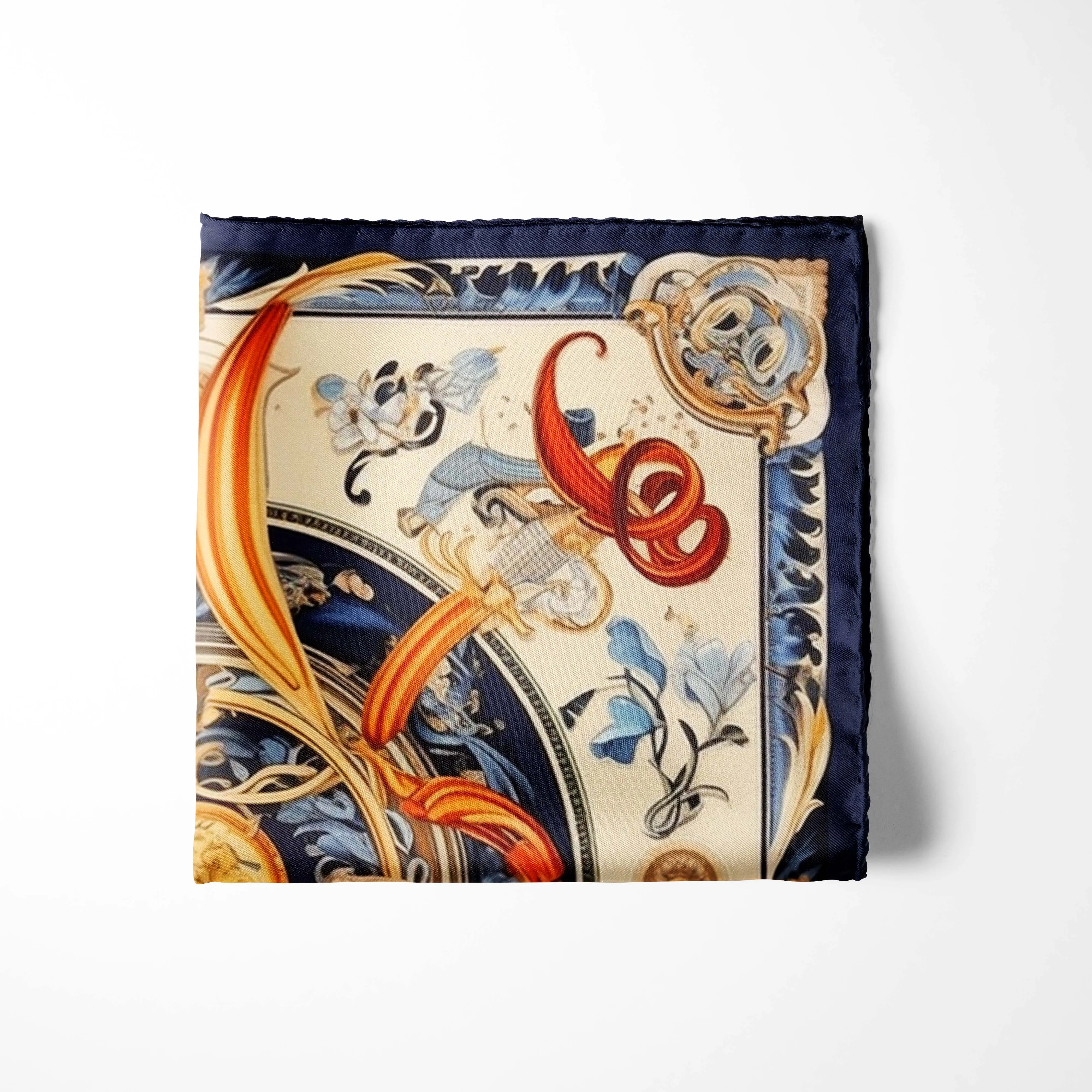 AUTHENTIC VINTAGE SILK POCKET SQUARE