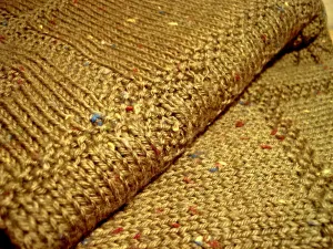 Baby Blanket, Textured Tweed