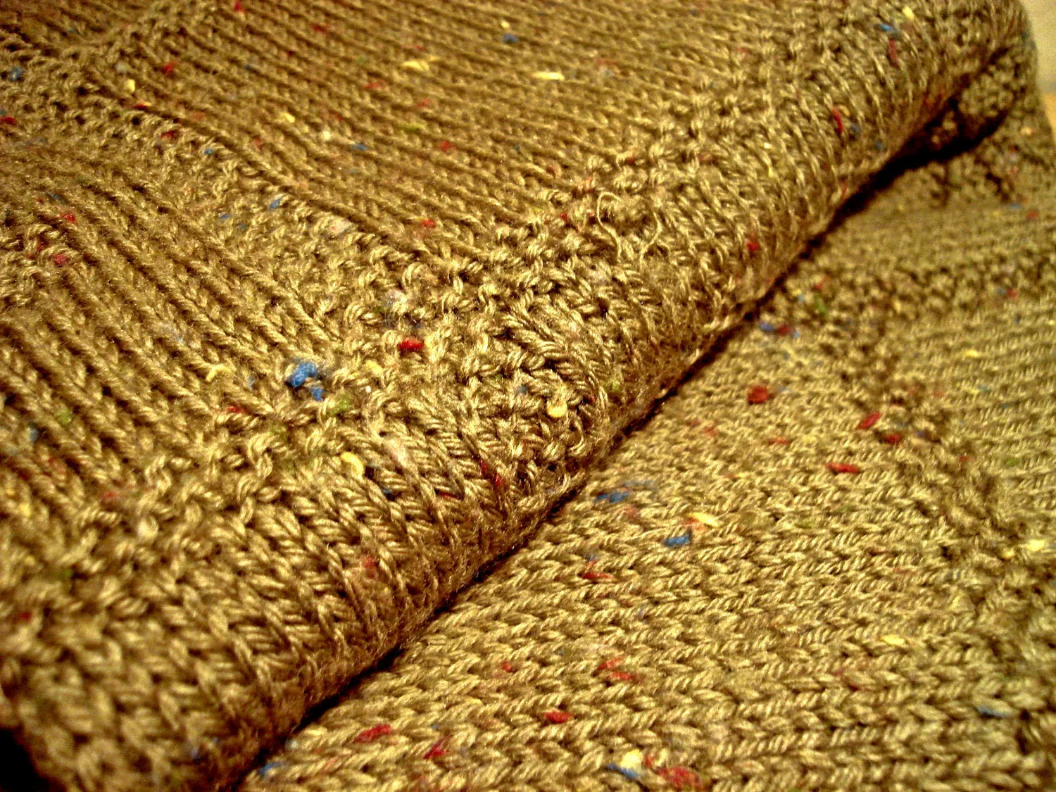 Baby Blanket, Textured Tweed