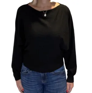 Balloon Sleeve Sweater (Black)
