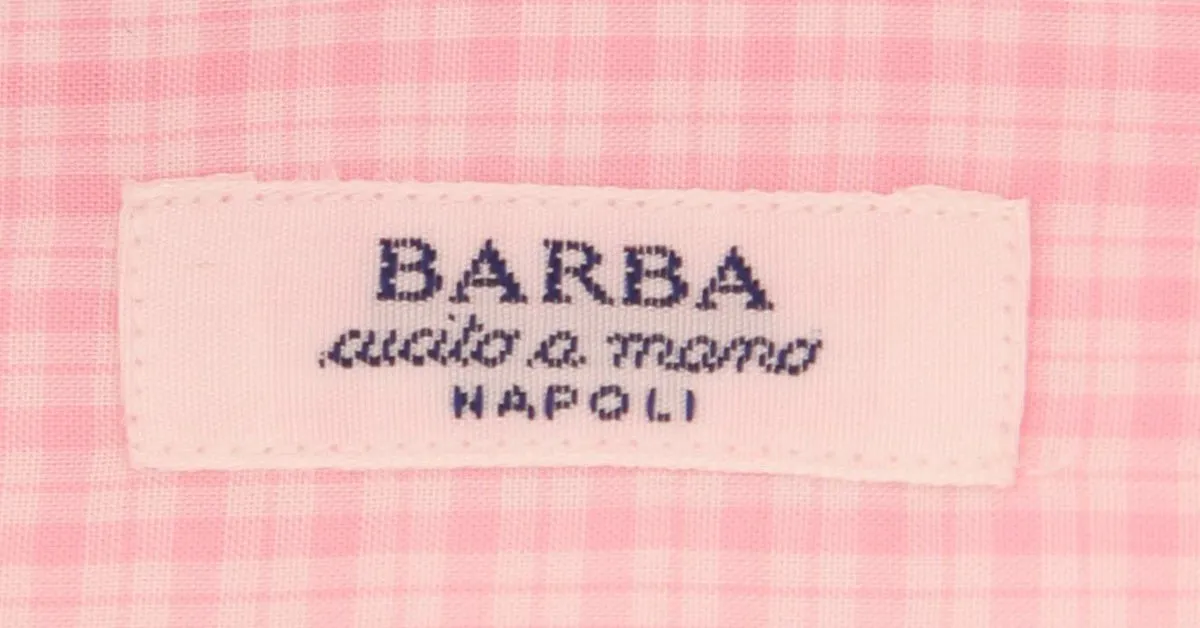 Barba Napoli Pink Shirt - Slim