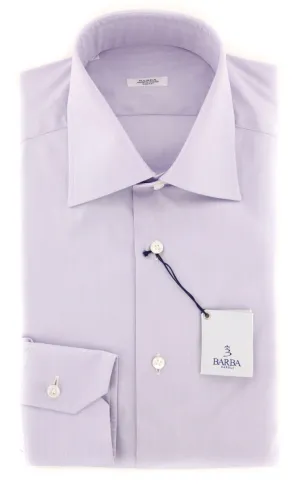 Barba Napoli Purple Shirt - Slim