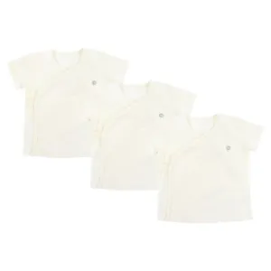 Basics Organic Cotton Ribbed Kimono T-Shirt - 3 Pack