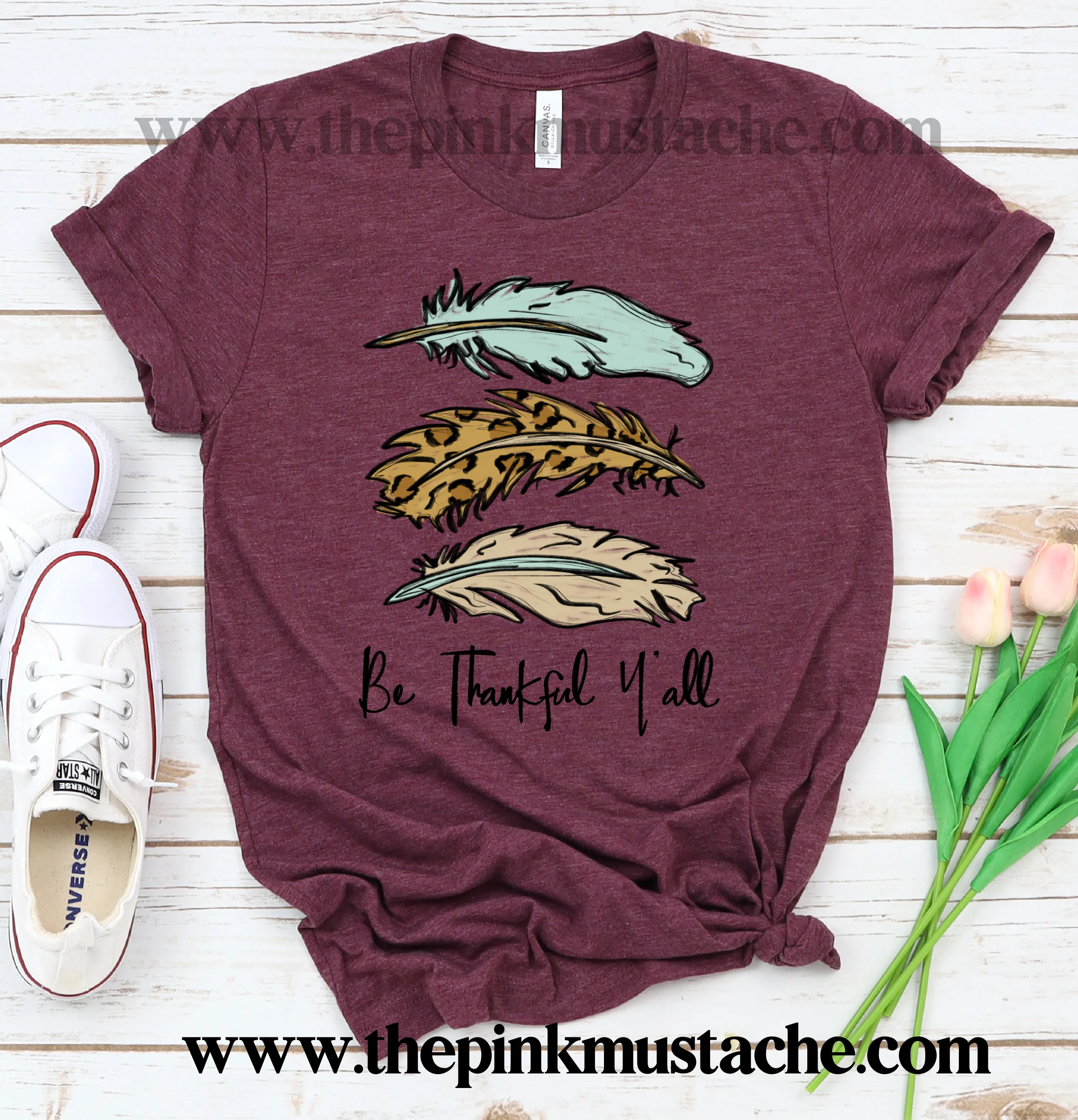 Be Thankful Y'all Bella Canvas Fall T-Shirt/ Fall Shirts for Moms and Kids