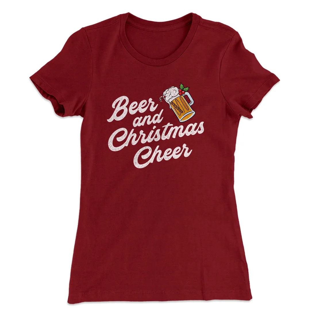 Beer And Christmas Cheer Women's T-Shirt