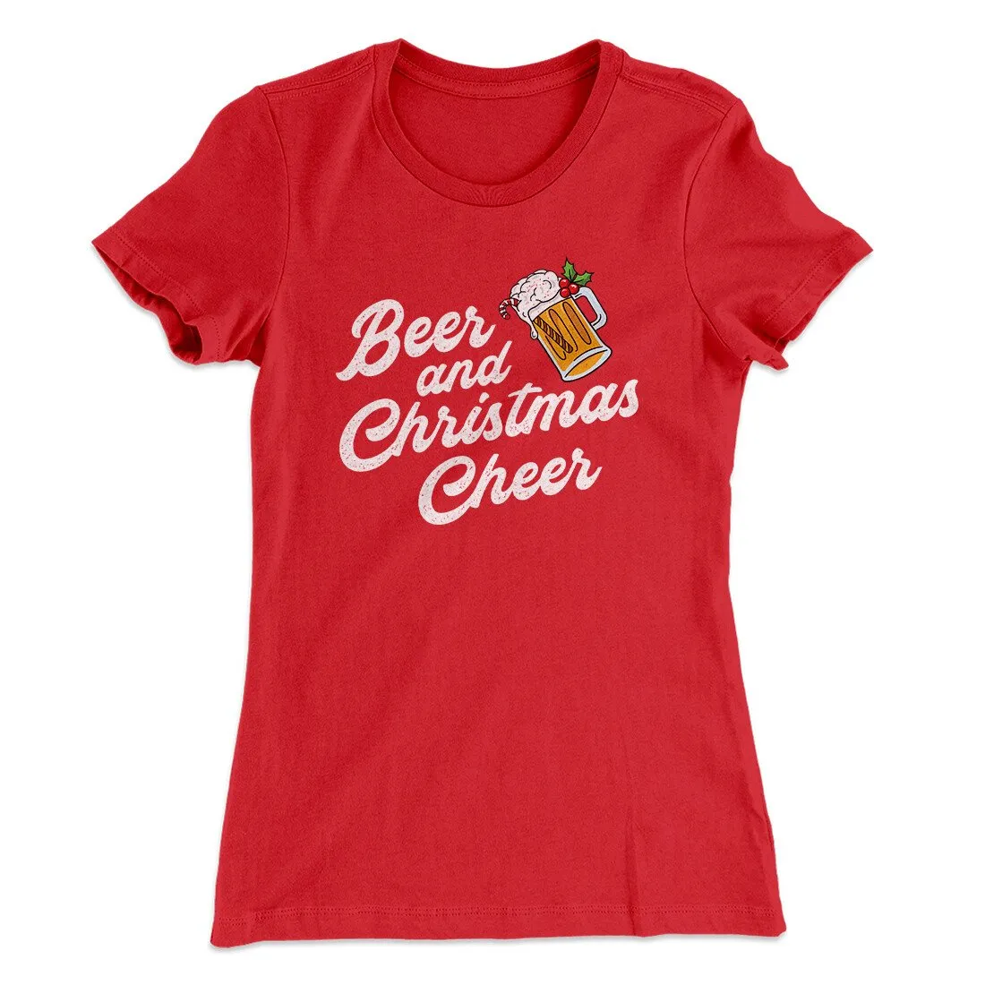 Beer And Christmas Cheer Women's T-Shirt