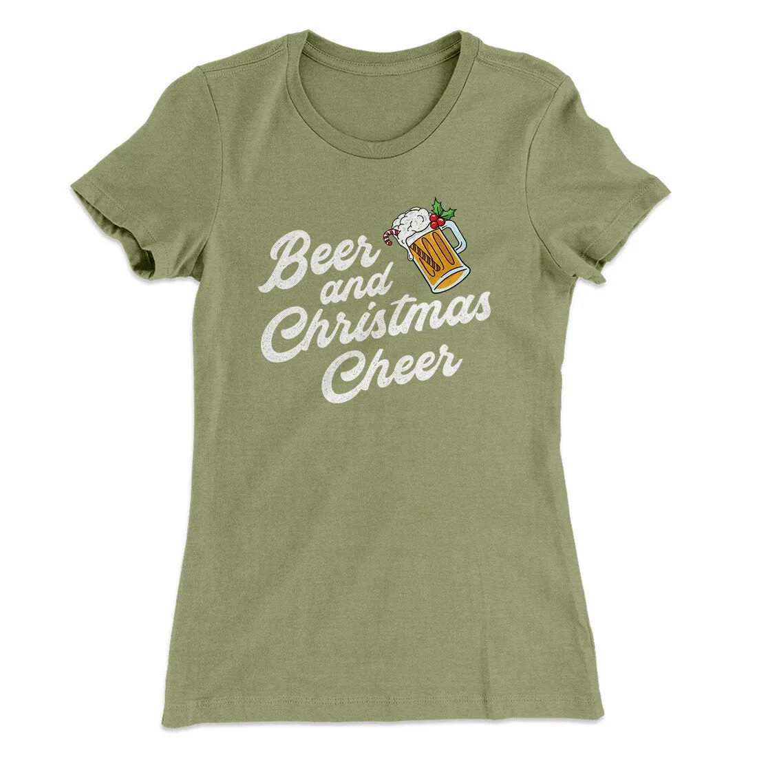 Beer And Christmas Cheer Women's T-Shirt