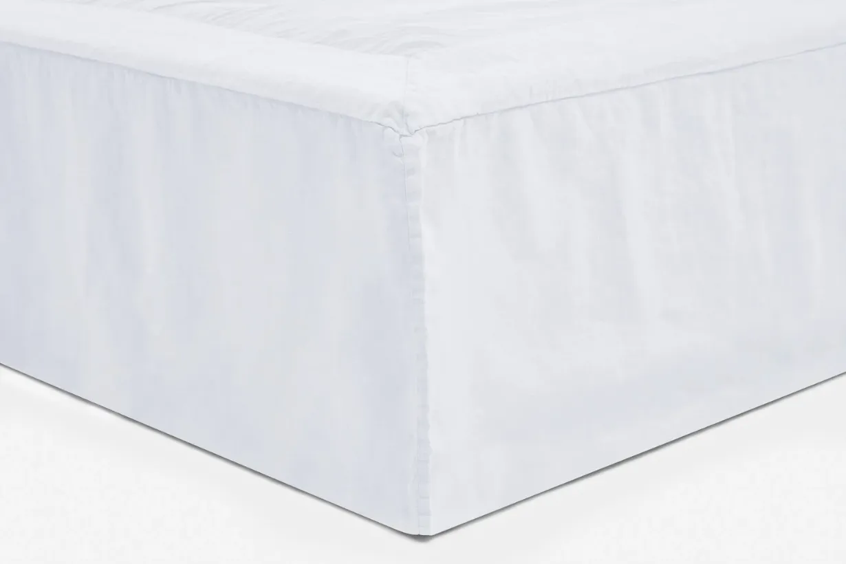 Belgian Linen Valance - Queen 152x203x35cm