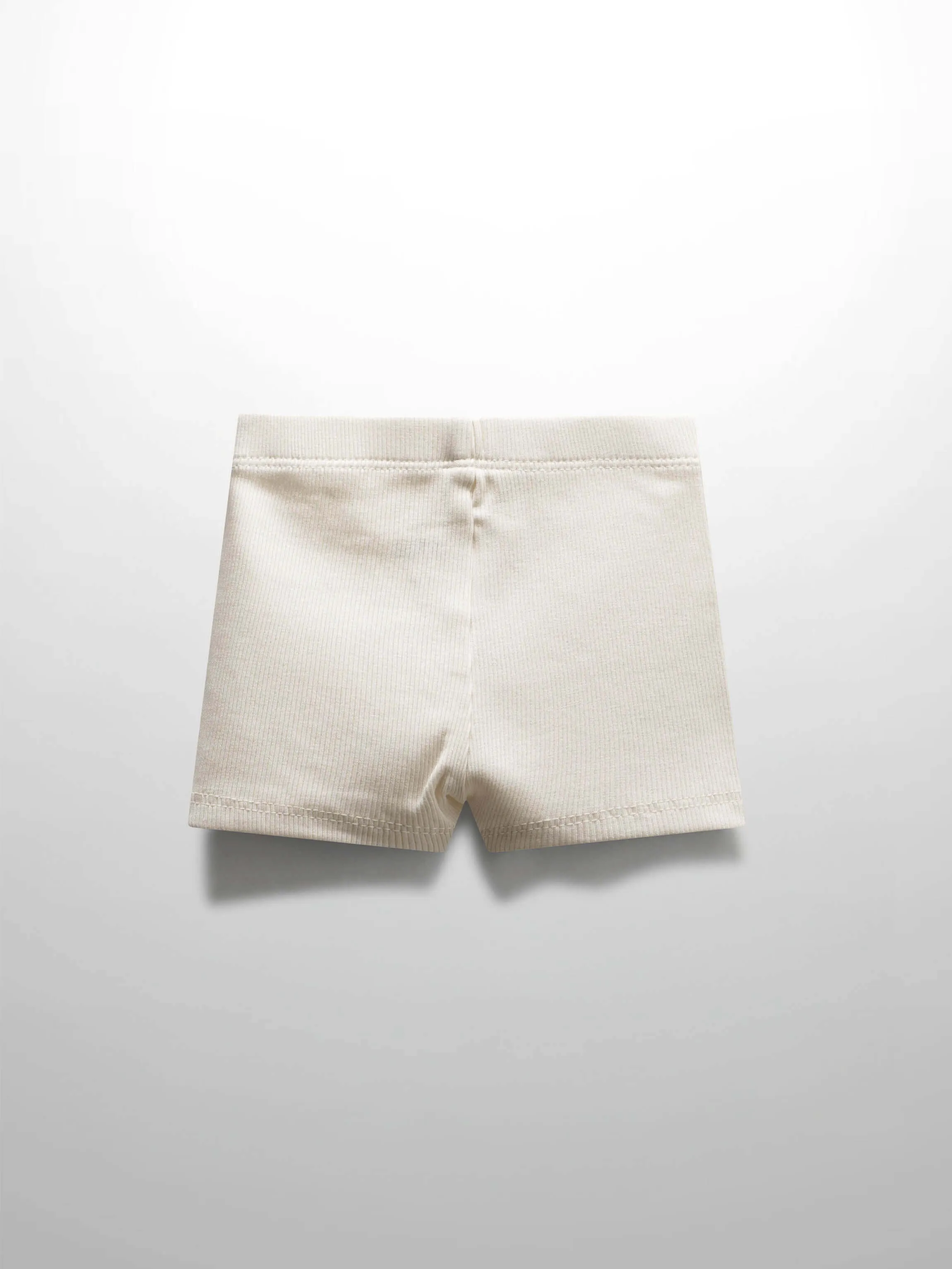Biker Shorts Thin Ribbed- Off White