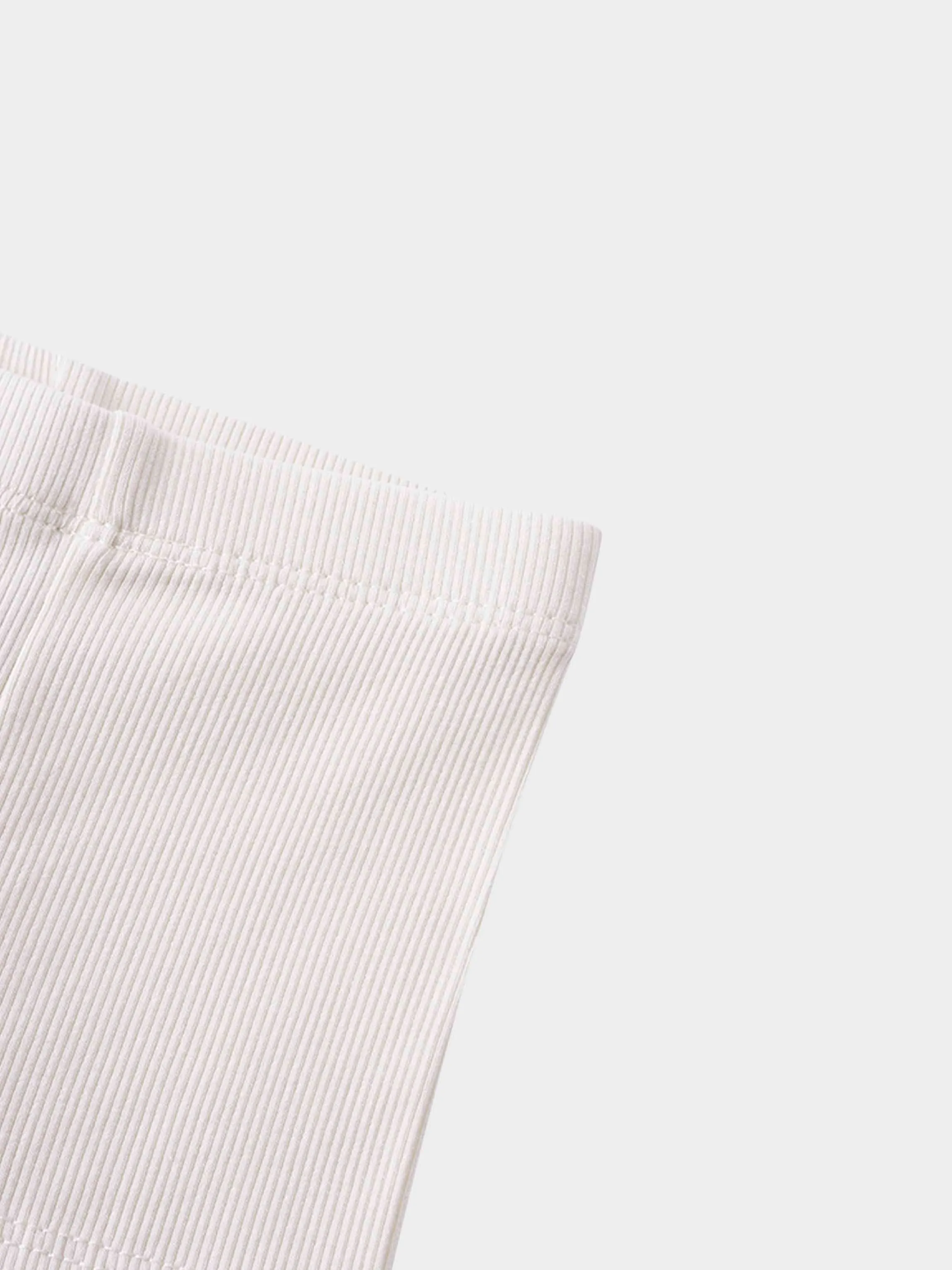 Biker Shorts Thin Ribbed- Off White