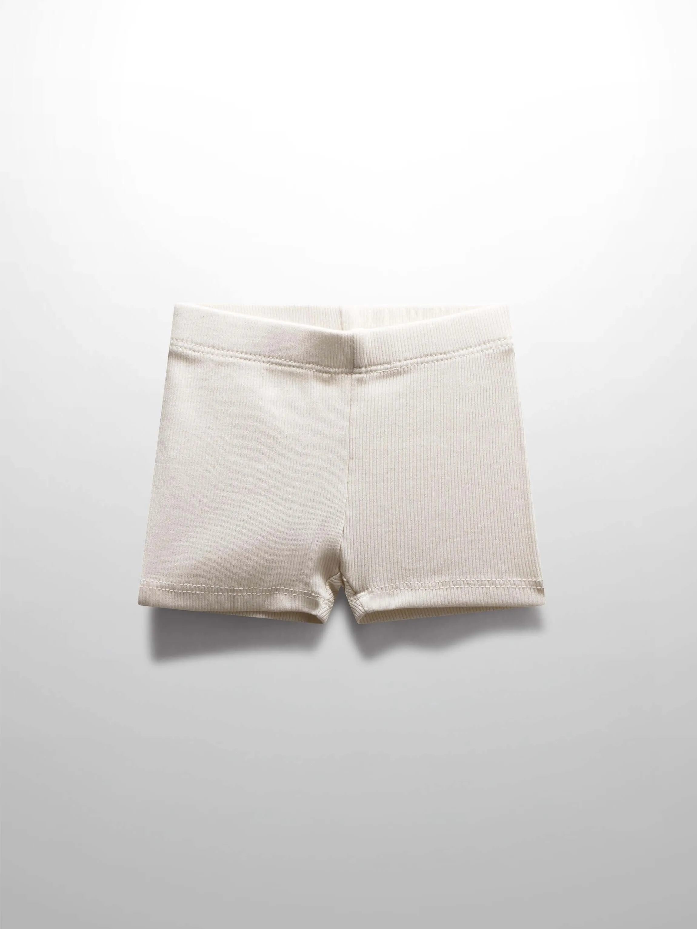 Biker Shorts Thin Ribbed- Off White