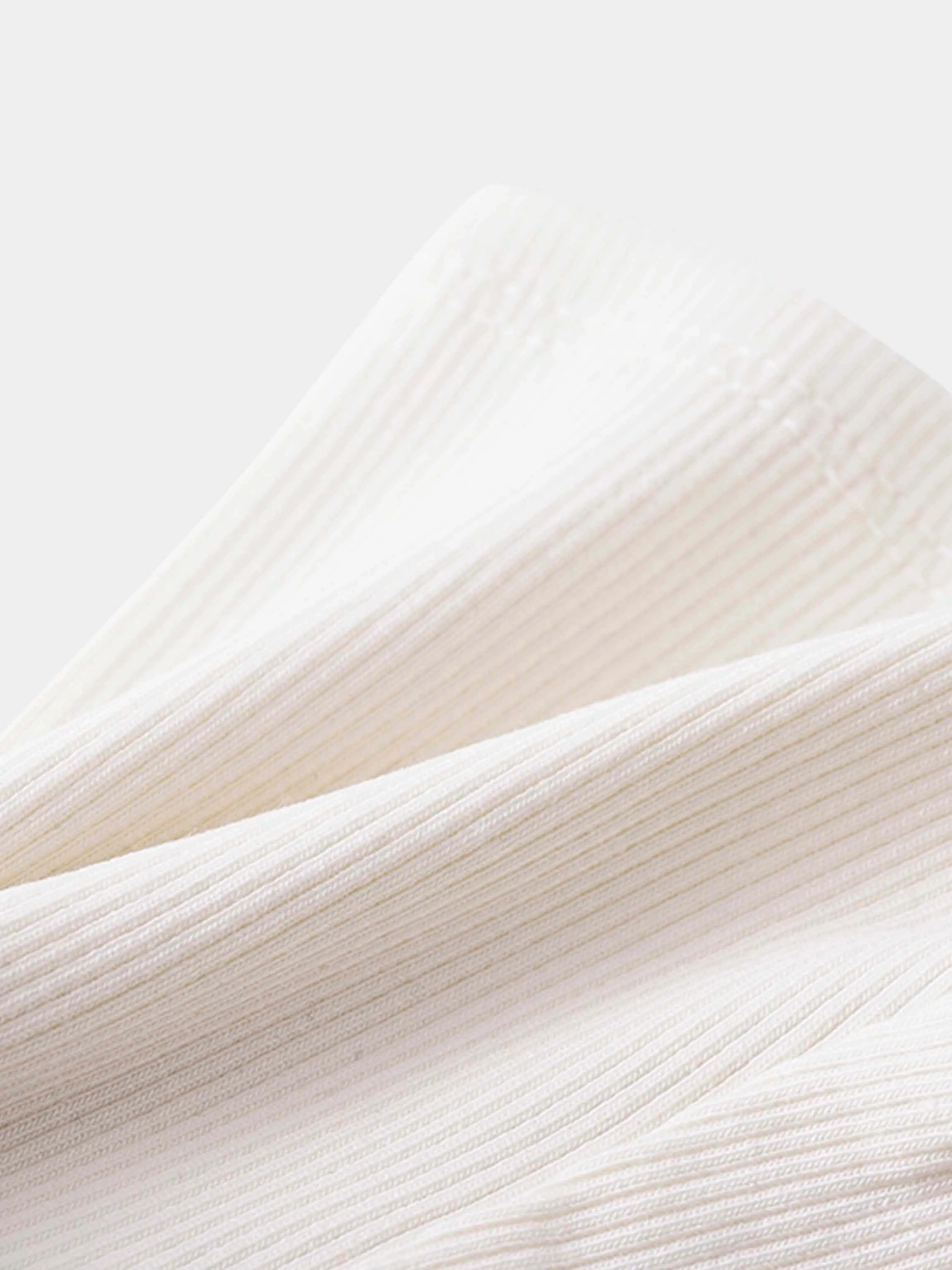 Biker Shorts Thin Ribbed- Off White