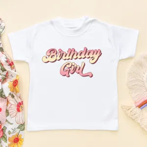 Birthday Girl Retro Style Toddler & Kids T Shirt