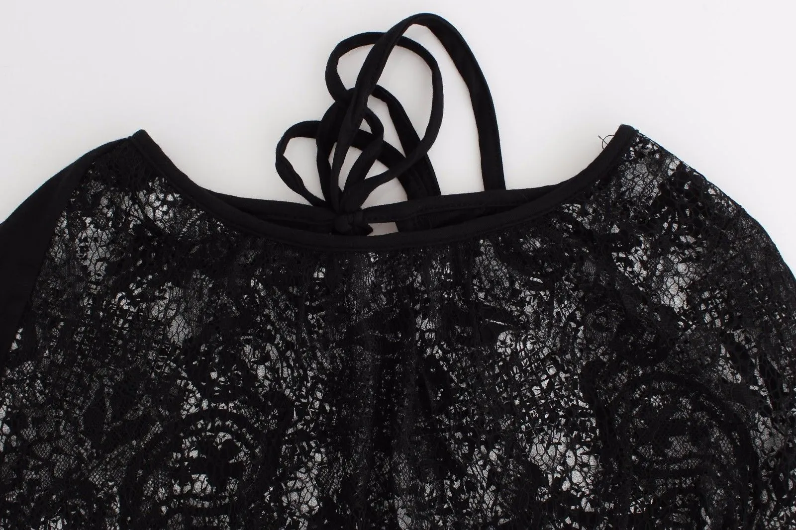 Black Modal Longsleeved Top Jumper Blouse