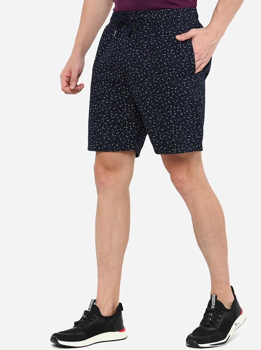 Black Printed Regular Fit Boxer Shorts | JadeBlue