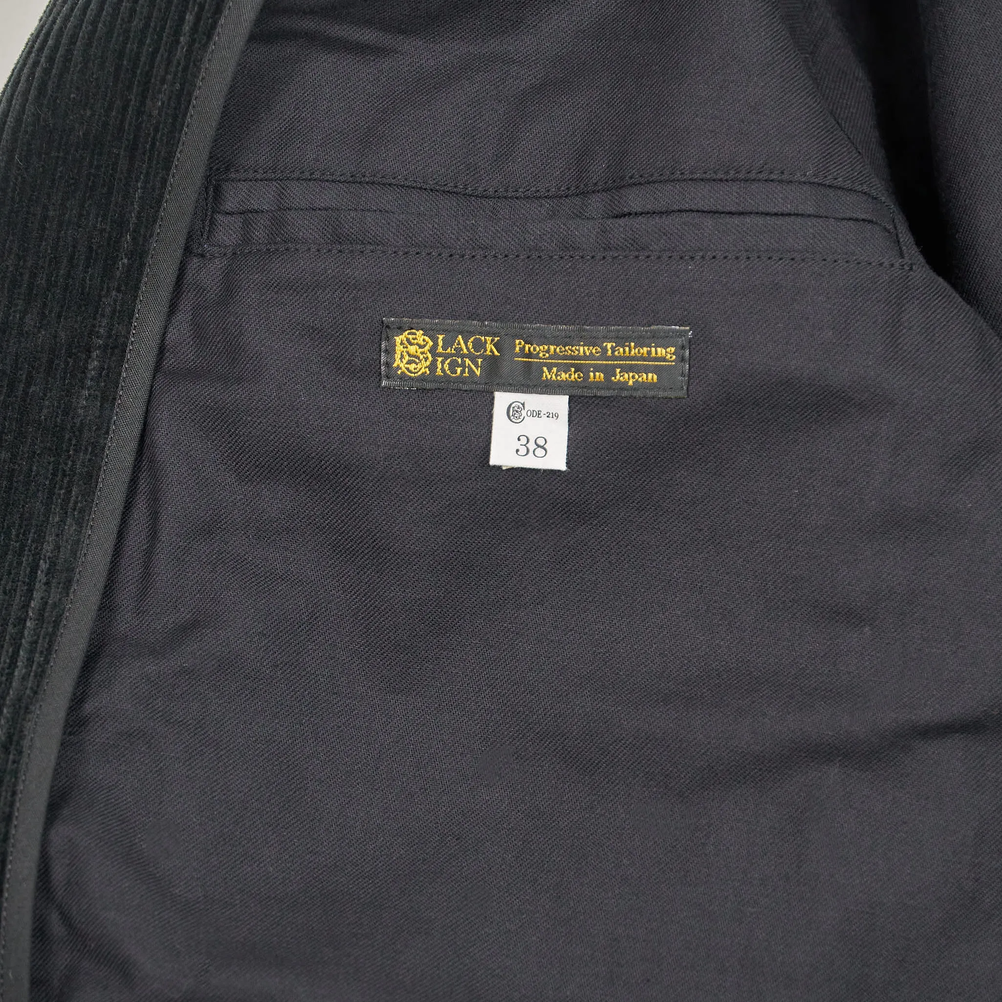 Black Sign Corduroy Blazer