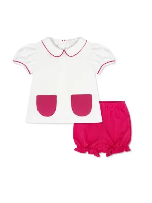 Blessings Bloomer Set - Legacy White, Hilton Head Hot Pink