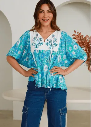 Blue Eloise Top