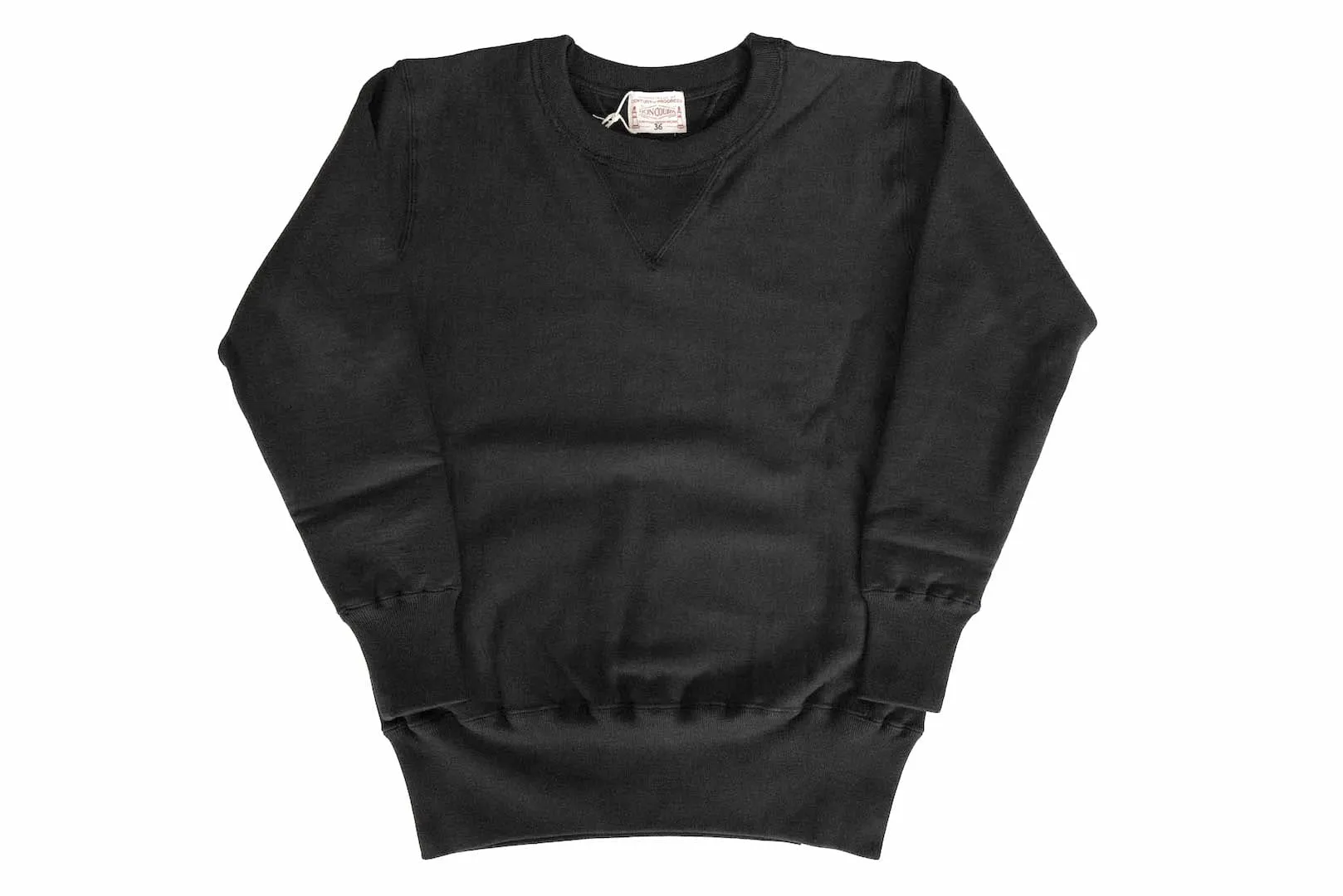 BONCOURA Heavyweight "Indigo Stained" Loopwheeled Sweatshirt (Black)