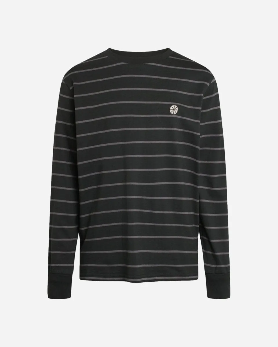 Bos Stripe LS Tee - Dark Green