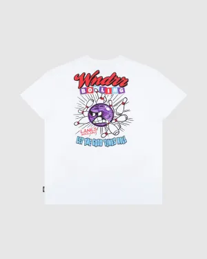 BOWLING BOX FIT TEE - WHITE