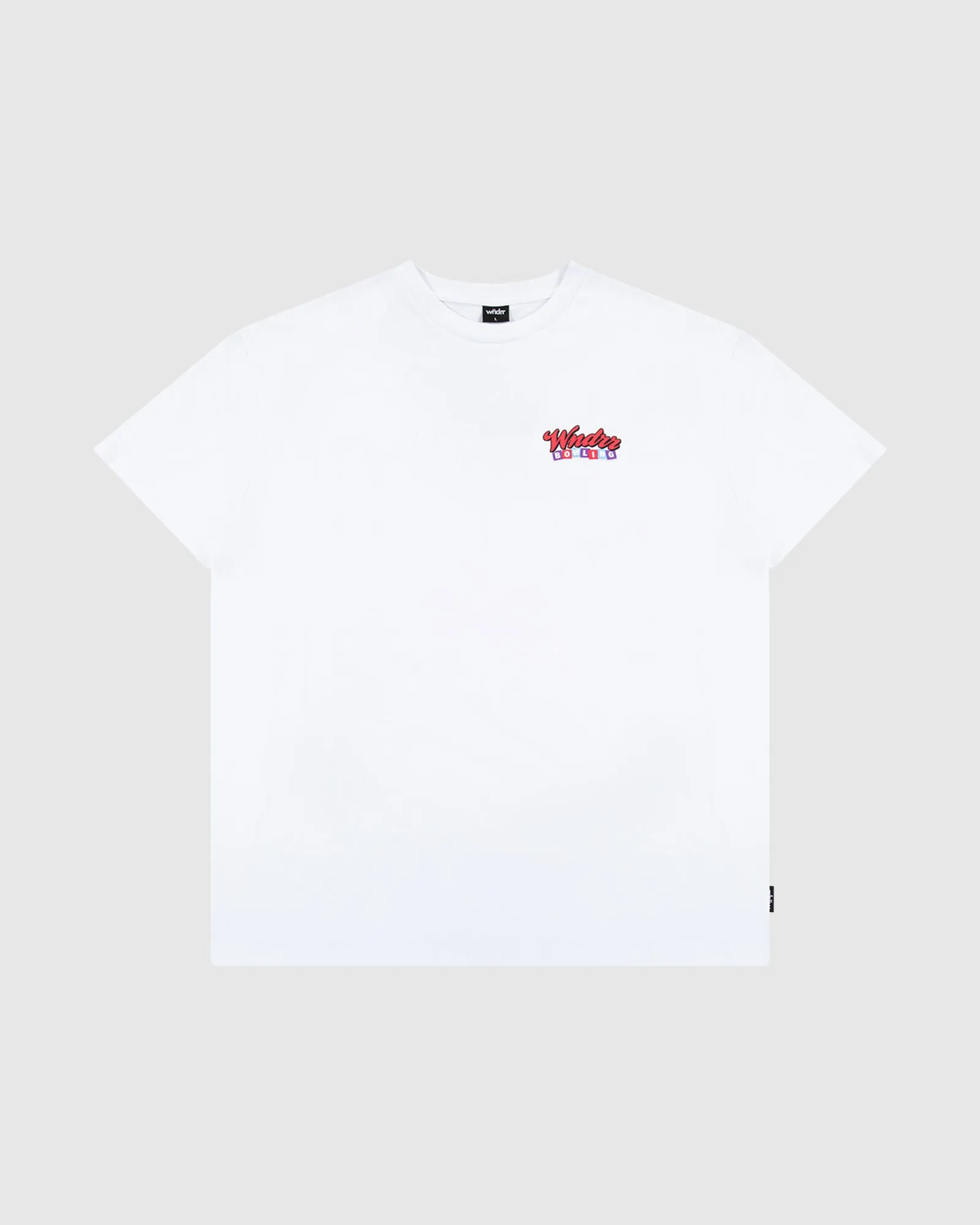 BOWLING BOX FIT TEE - WHITE